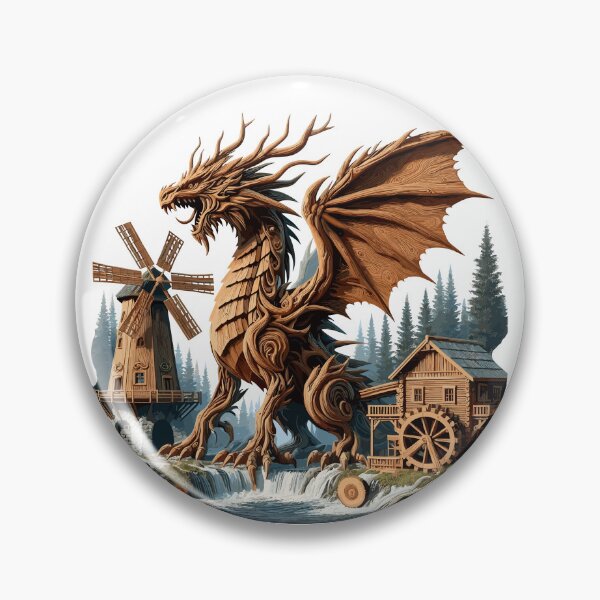 Item preview, Wood Dragon at the Mill designed and sold by Xsquilax.