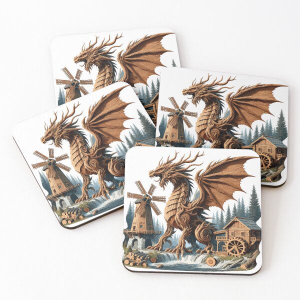 Item preview, Wood Dragon at the Mill designed and sold by Xsquilax.