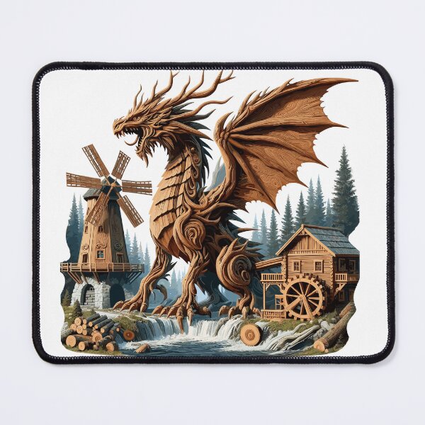Item preview, Wood Dragon at the Mill designed and sold by Xsquilax.