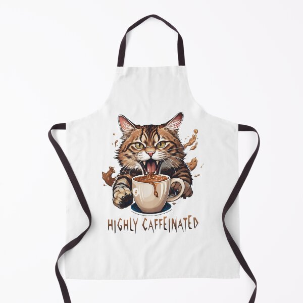 Item preview, Highly Caffeinated Attack Cat designed and sold by Kspirit Designs.