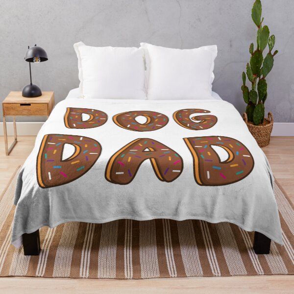 Item preview, Dog Dad Word Shaped Like Chocolate Donuts designed and sold by DonutsWords.