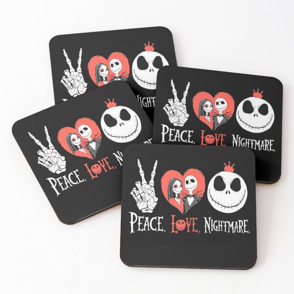 Item preview, Nightmare Before Christmas Peace Love Nightmare designed and sold by Mosaic-97.