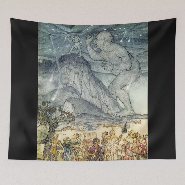Item preview, Hercules and Atlas - Tanglewood Tales, Arthur Rackham designed and sold by forgottenbeauty.