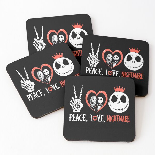 Item preview, Nightmare Before Christmas Peace Love Nightmare designed and sold by Mosaic-97.