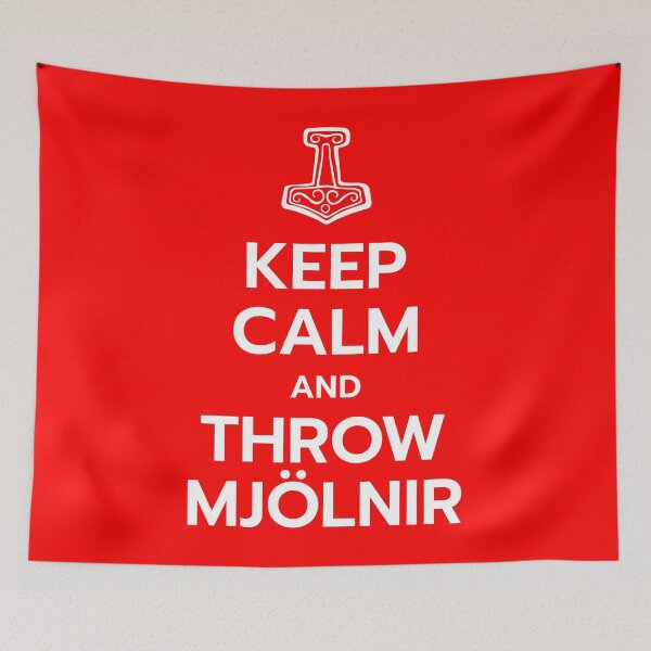 Item preview, Keep Calm and Throw Mjolnir designed and sold by AAA-Ace.