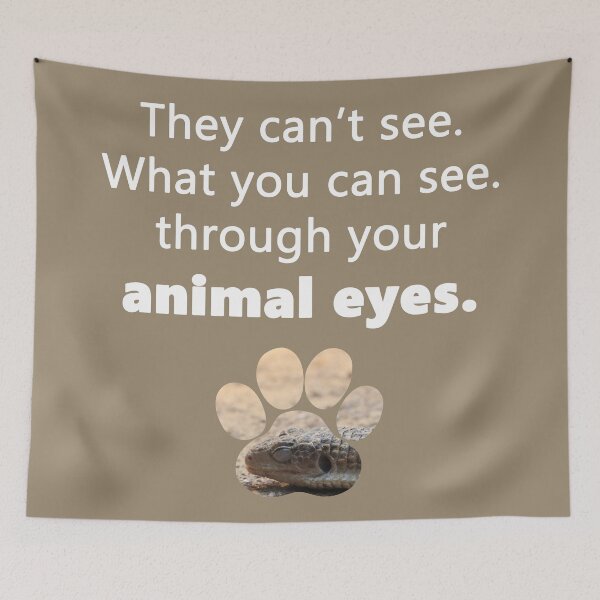 Item preview, THERIAN paw print "they can't see what you can see through your animal eyes" LIZARD designed and sold by PD Therian.