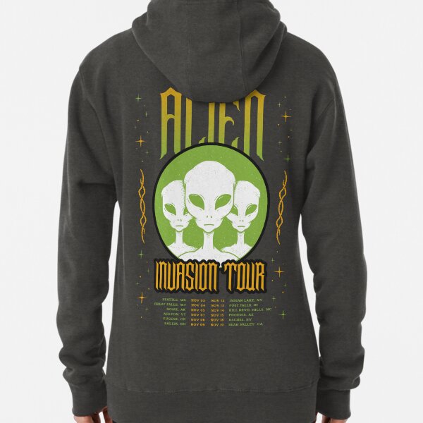 Item preview, Alien Invasion Tour Dates Mock Band Tee designed and sold by ashleydiala.