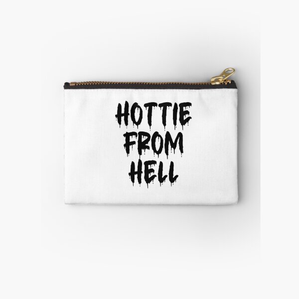Item preview, BLACK ON WHITE HOTTIE FROM HELL BLOOD DRIP designed and sold by RomeArtCo.