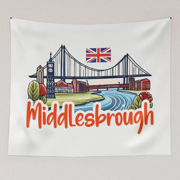 Item preview, Middlesbrough England UK designed and sold by WanderlustCoCo.