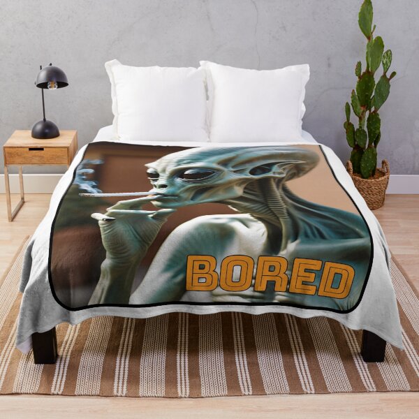 Item preview, Bored alien funny vintage picture designed and sold by Willshire.