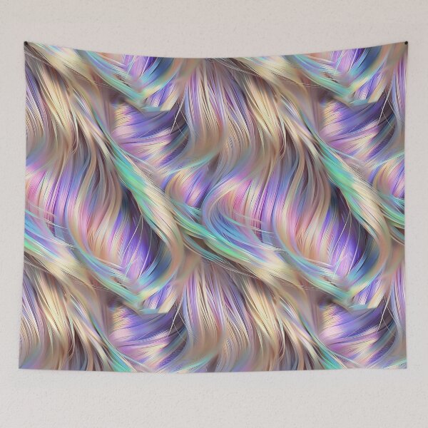 Item preview, Pink and Aqua Iridescent Hair designed and sold by dinaaaaaah.