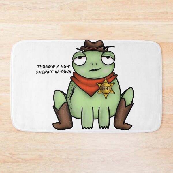 Item preview, Sheriff Frog designed and sold by ImagesInFrames.
