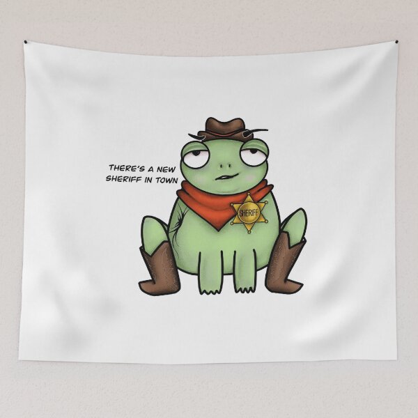 Item preview, Sheriff Frog designed and sold by ImagesInFrames.
