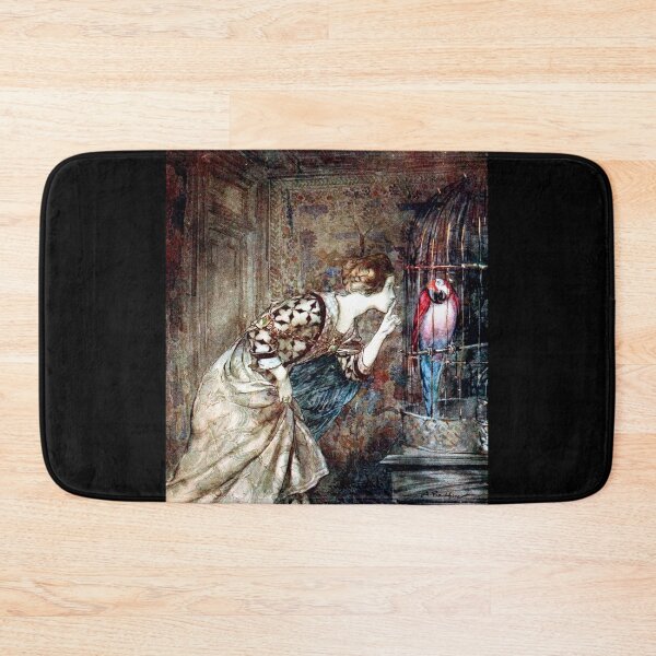 Item preview, Mary Colven and the Parrot - Arthur Rackham designed and sold by forgottenbeauty.