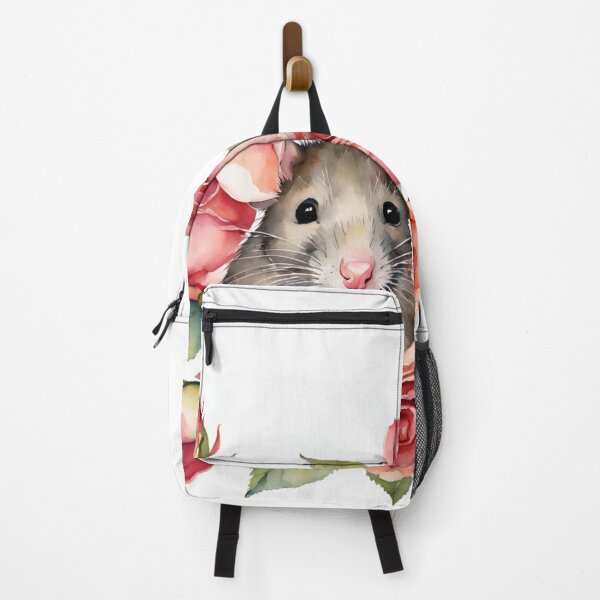 Item preview, Cute watercolor mouse and roses designed and sold by Heaven7.