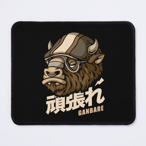 Item preview, Bison with japanese quotes designed and sold by HYPERBADGE.