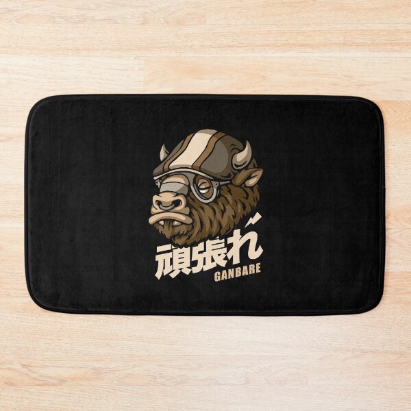 Item preview, Bison with japanese quotes designed and sold by HYPERBADGE.