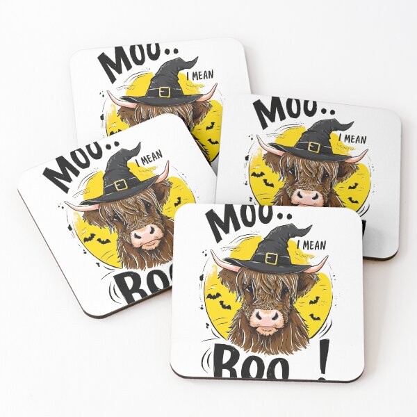 Item preview, Cow witch says Moo... I mean Boo! designed and sold by Mosaic-97.