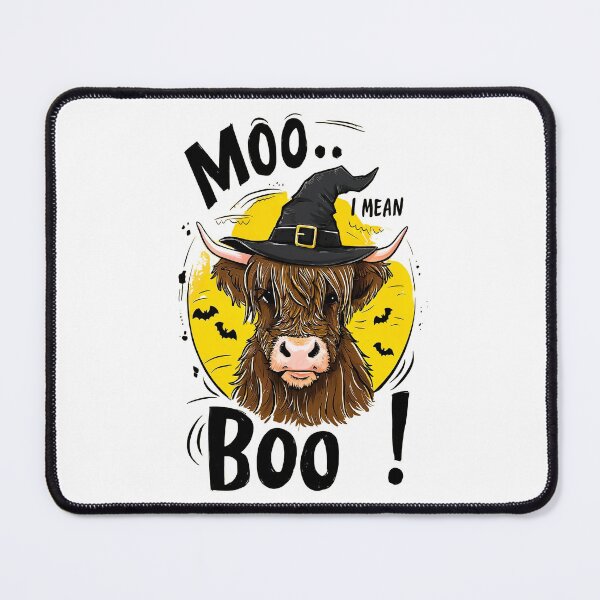 Item preview, Cow witch says Moo... I mean Boo! designed and sold by Mosaic-97.