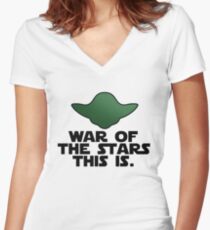 Wise jedi Women's Fitted V-Neck T-Shirt