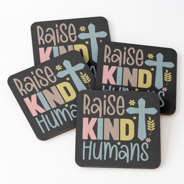 Item preview, Minimalist Colorful Raise Kind Humans Design designed and sold by AlienOccupation.