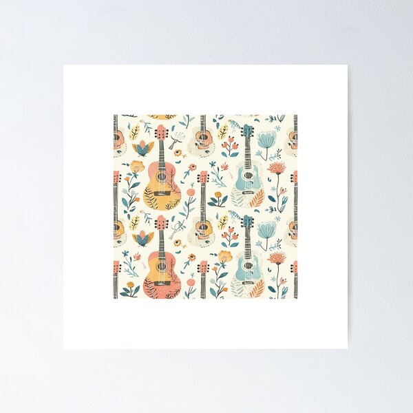 Item preview, Floral Guitar designed and sold by Karma-Koutur.