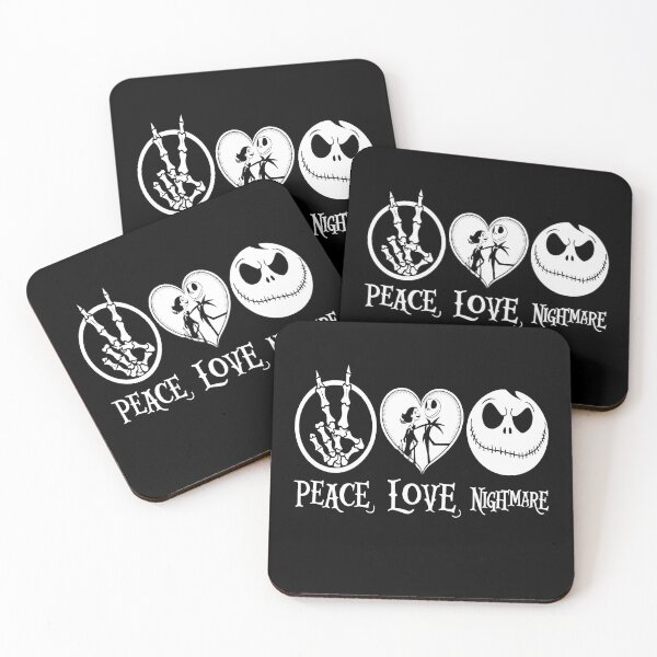 Item preview, Nightmare Before Christmas Peace Love Nightmare designed and sold by Mosaic-97.