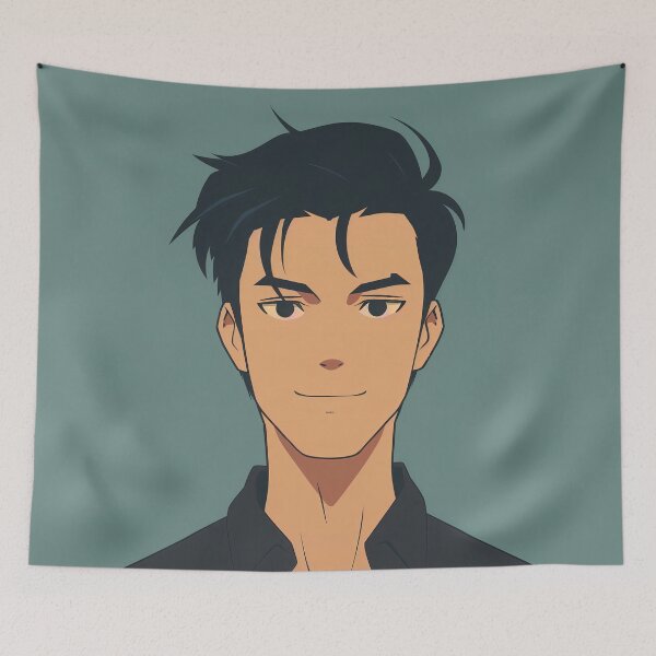 Item preview, Albanian man, portrait | Anime style designed and sold by ComicsFactory.