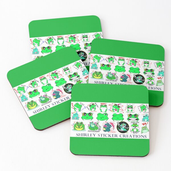 Item preview, Creaciones de lindas pegatinas de Shirley - lindas ranas designed and sold by Shirley cute art .