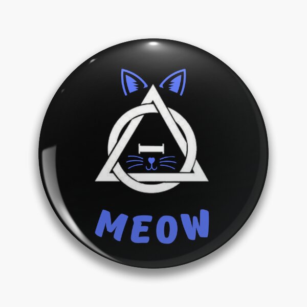 Item preview, Meow! Therian / Therianthropy Symbol Blue Cat Ears Whiskers designed and sold by Artography Designs.