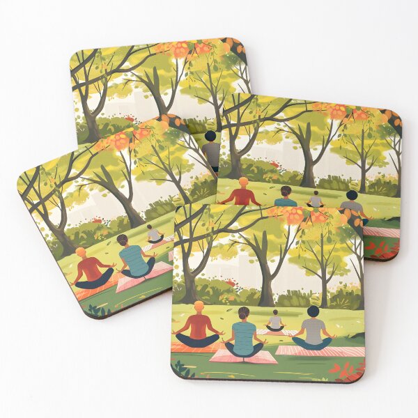 Item preview, Outdoor Yoga Class Scene designed and sold by Alin Richard Iovănuț.
