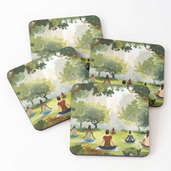 Item preview, Outdoor Yoga Class Scene designed and sold by Alin Richard Iovănuț.