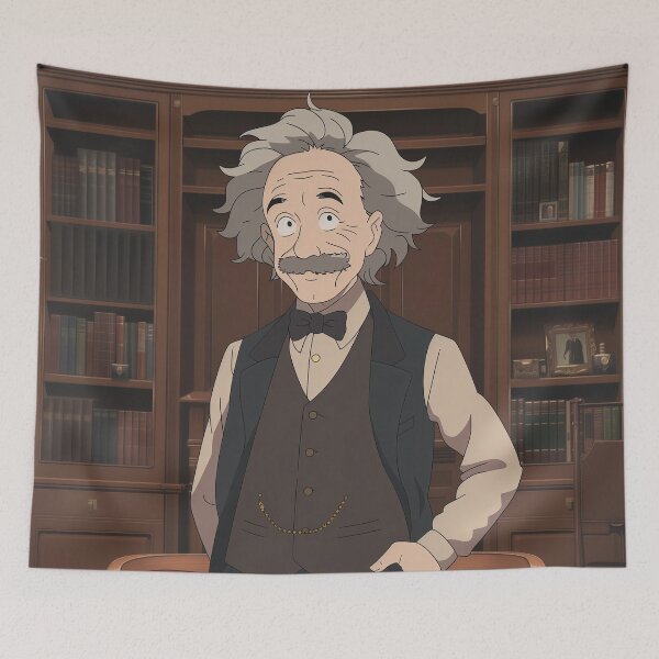 Item preview, Albert Einstein | Anime style designed and sold by ComicsFactory.