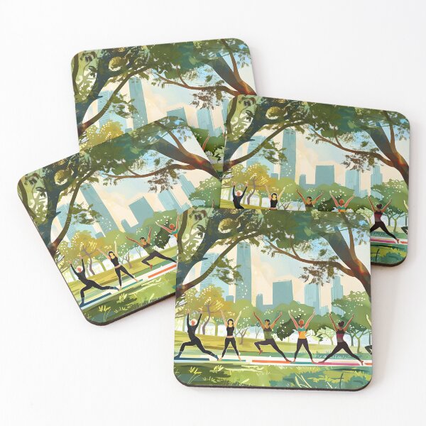 Item preview, Outdoor Yoga Class Scene designed and sold by Alin Richard Iovănuț.