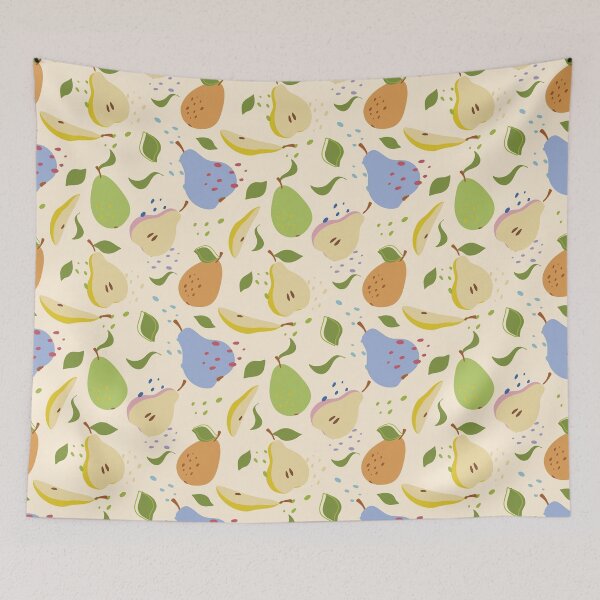 Item preview, Multicolored happy pears pattern designed and sold by Deepness2023.