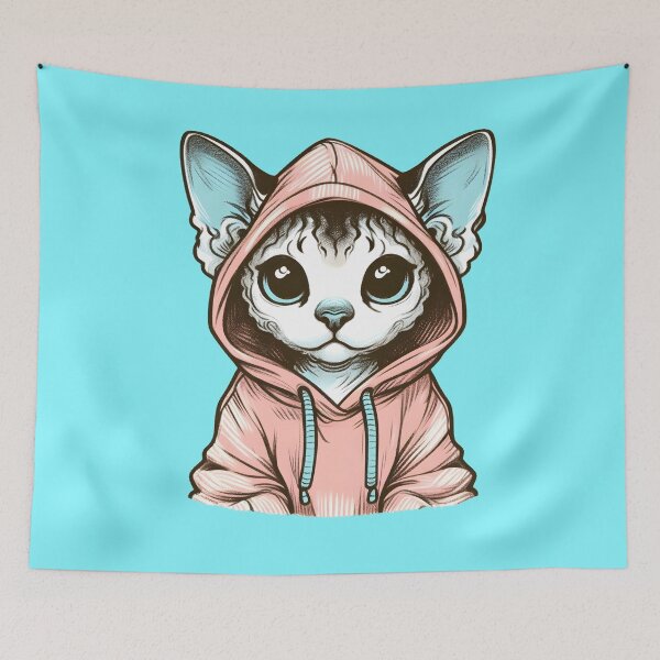 Item preview, Devon rex designed and sold by Anna Halasek.