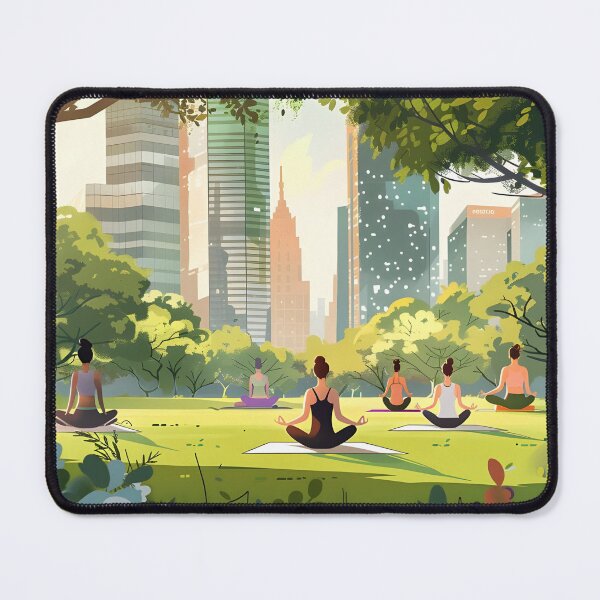 Item preview, Outdoor Yoga Class Scene designed and sold by Alin Richard Iovănuț.