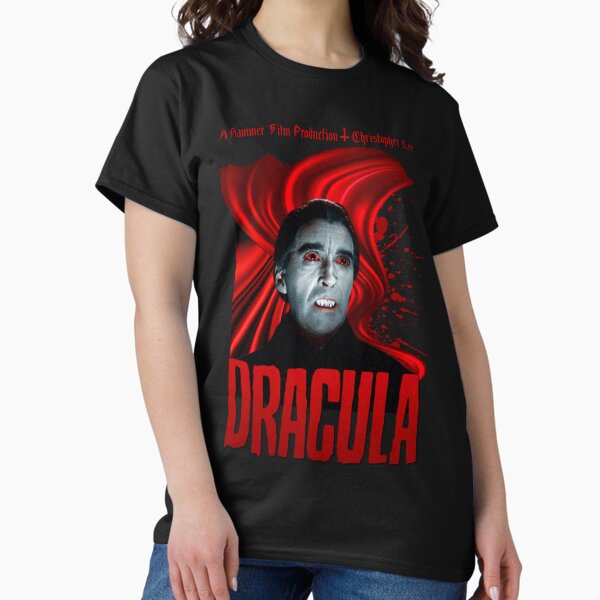 Aperçu de l'œuvre Dracula - Yeux rouges sang - Christopher Lee créée et vendue par TheDarkVestiary.