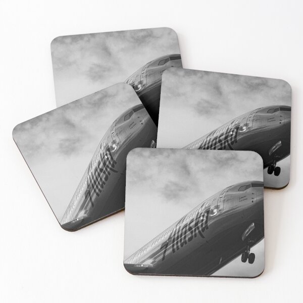 Item preview, Alaska airlines 737 black and white designed and sold by AGarcia7682.