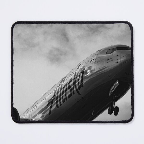 Item preview, Alaska airlines 737 black and white designed and sold by AGarcia7682.