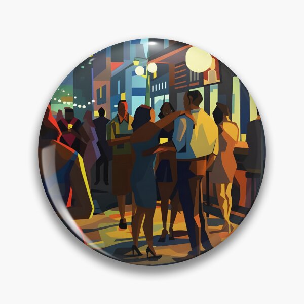 Item preview, Bustling City Nightlife Scene designed and sold by Alin Richard Iovănuț.
