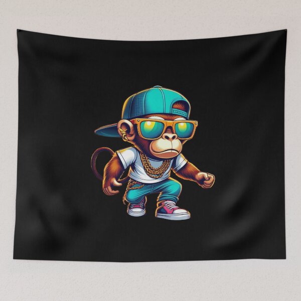 Item preview, Hip Hop Monkey designed and sold by Myra365Art.