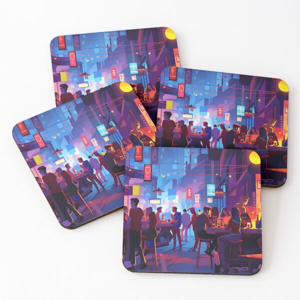 Item preview, Bustling City Nightlife Scene designed and sold by Alin Richard Iovănuț.