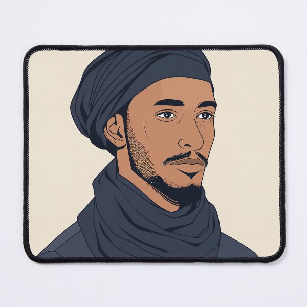 Item preview, Algerian man, portrait | Anime style designed and sold by ComicsFactory.