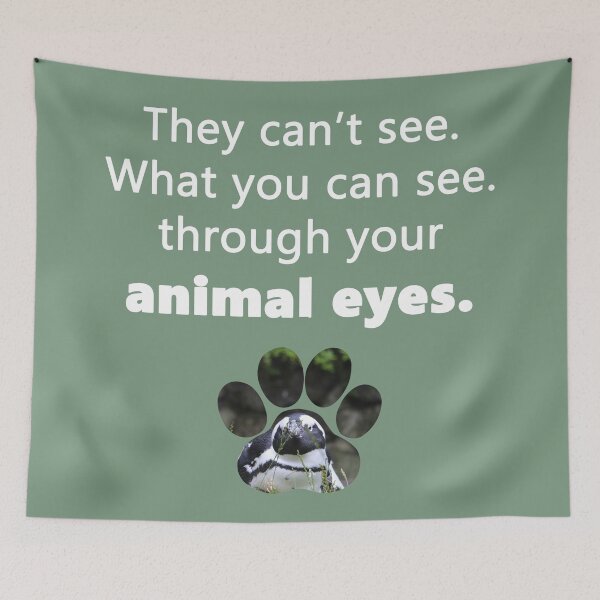 Item preview, THERIAN paw print "they can't see what you can see through your animal eyes" PINGUIN designed and sold by PD Therian.