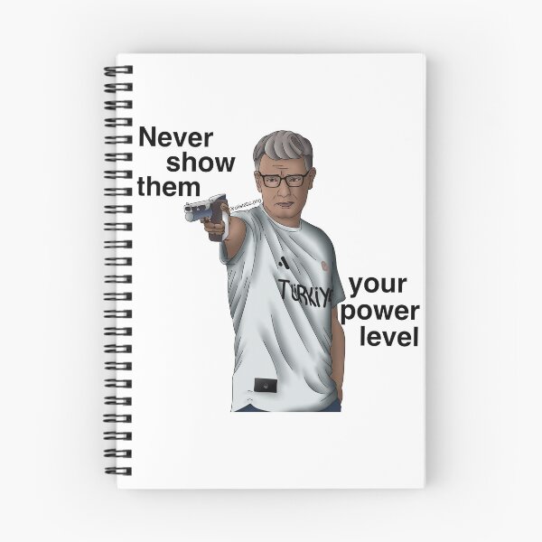 Item preview, Yusuf Dikeç - Never show them your power level - black text designed and sold by Olistabs.