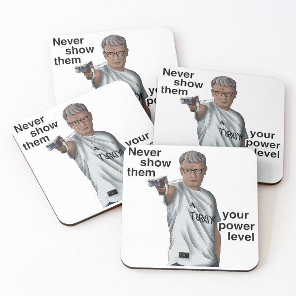 Item preview, Yusuf Dikeç - Never show them your power level - black text designed and sold by Olistabs.