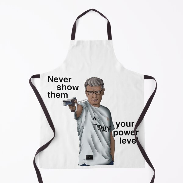 Item preview, Yusuf Dikeç - Never show them your power level - black text designed and sold by Olistabs.