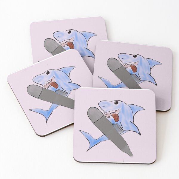Item preview, Sharky on Surfboard designed and sold by Octo08.