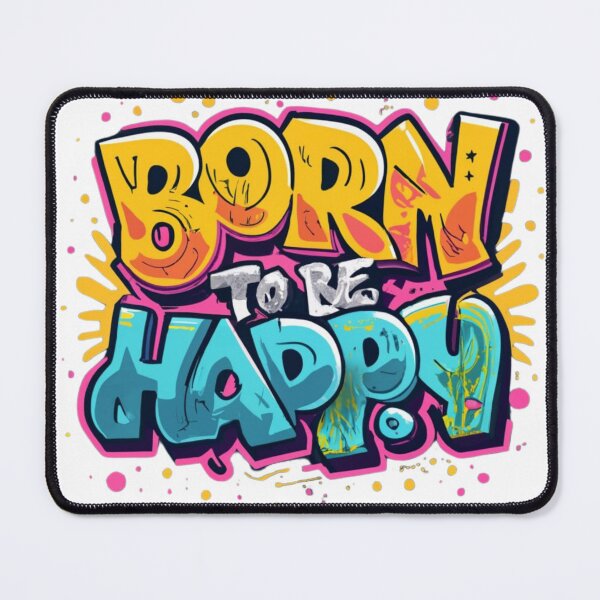 Item preview, Born to be happy tees designed and sold by Abelfashion.